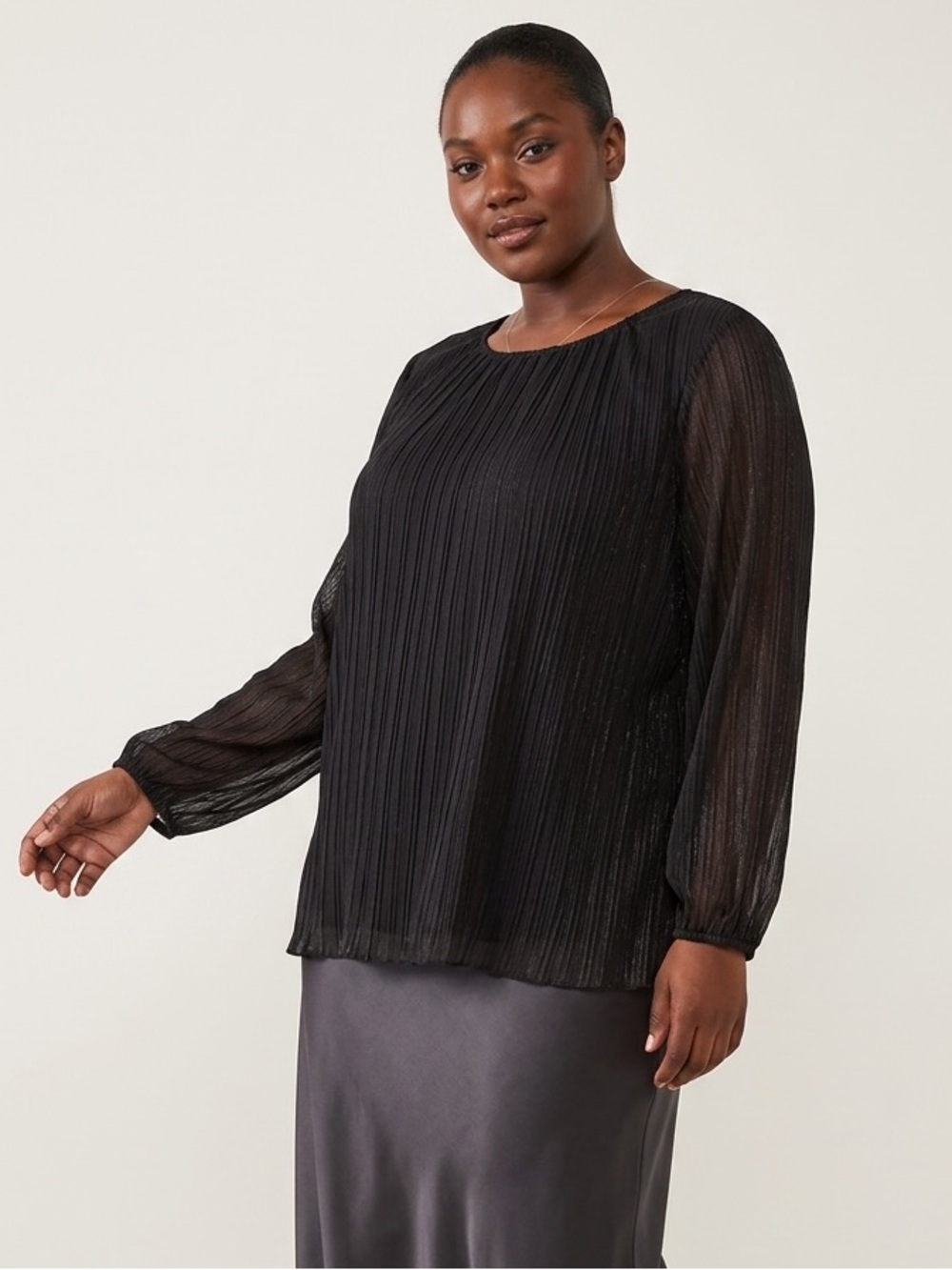 🌷 Terra & Sky Black Sheer Top/Blouse #16